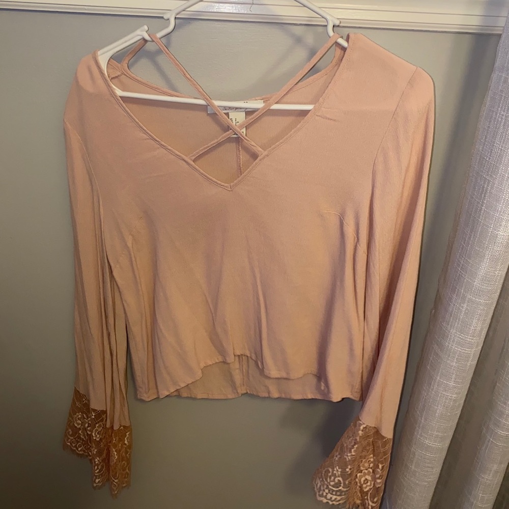 pink blouse